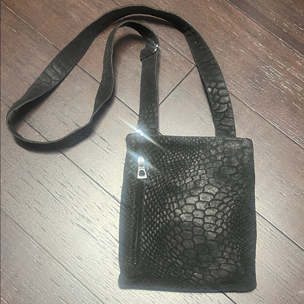 RUDSAK Black suede Crossbody Bag